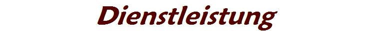 Dienstleistung