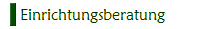 Einrichtungsberatung